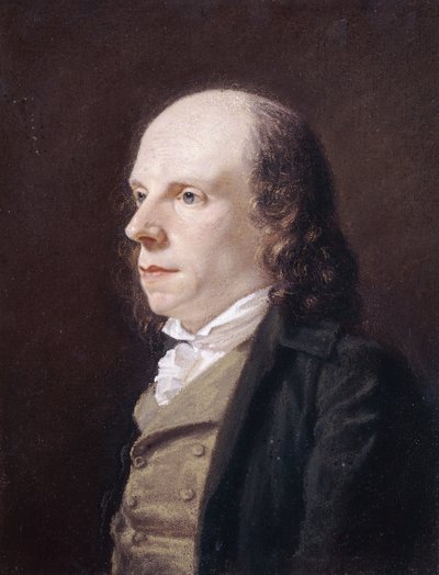 Portret Johna Flaxmana, RA, 1795 autorstwa John Raphael Smith