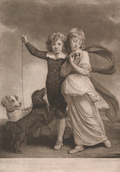 Clavering Dzieci autorstwa John Raphael Smith
