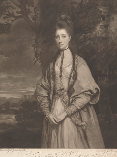 Szanowna Pani Anne Seymour Damer (z domu Conway) autorstwa John Raphael Smith