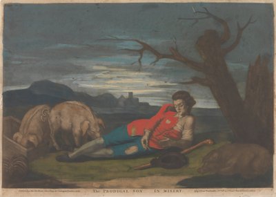 Syn marnotrawny w niedoli (1 z 5) autorstwa John Raphael Smith