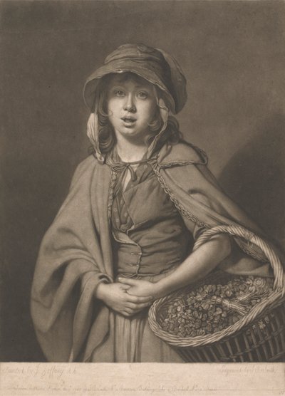 Dziewczyna Rukiew Wodna autorstwa John Raphael Smith