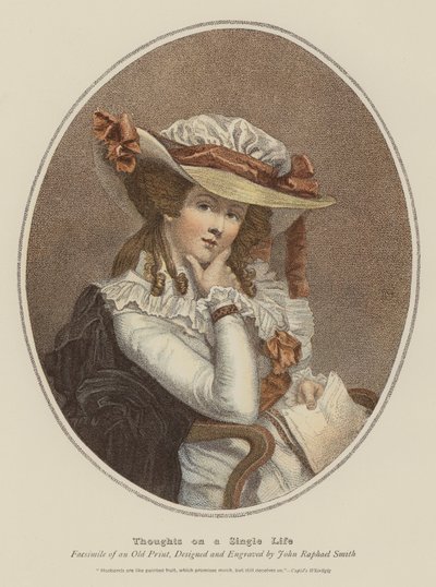 Myśli o samotnym życiu (chromolitho) autorstwa John Raphael Smith