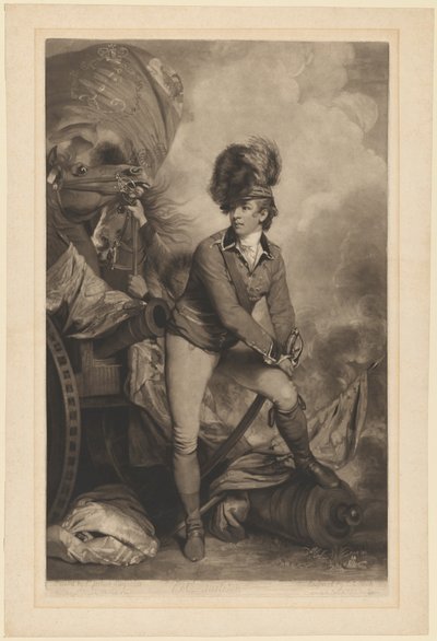 Podpułkownik Sir Banastre Tarleton autorstwa John Raphael Smith after Sir Joshua Reynolds