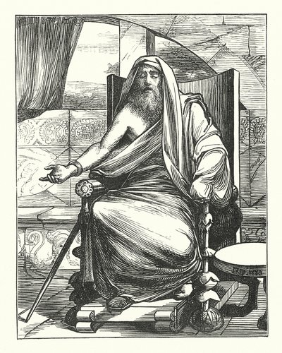 "Capys, the Sightless Seer" (rycina) autorstwa John Reinhard Weguelin
