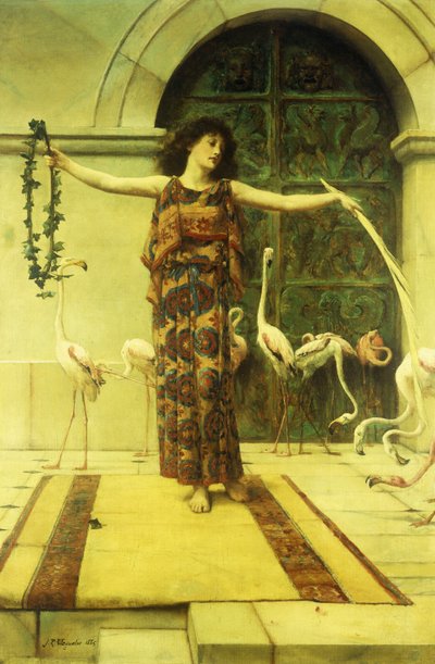 Taniec flamingów, 1885 autorstwa John Reinhard Weguelin