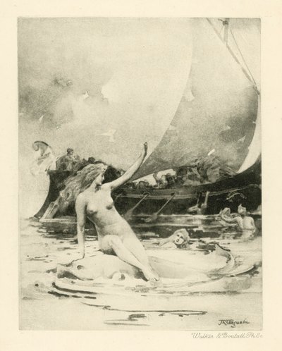 Ilustracja do wierszy Katullusa (fotograwiura) autorstwa John Reinhard Weguelin