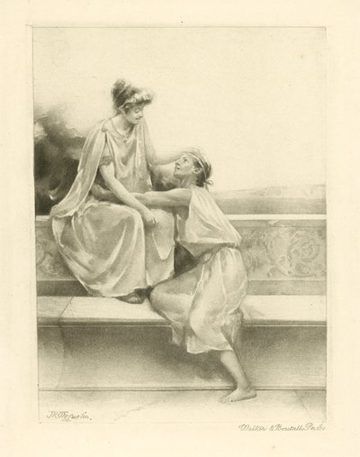 Ilustracja do wierszy Katullusa (fotograwiura) autorstwa John Reinhard Weguelin