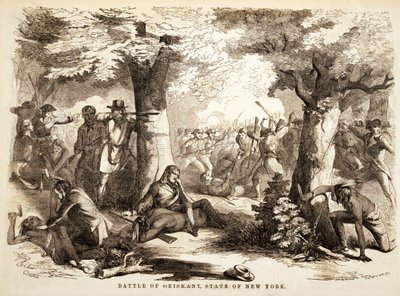 Bitwa pod Oriskany, stan Nowy Jork, wyd. 1867 autorstwa John Reuben Chapin