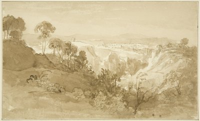 Clifton z Leigh Woods (ołówek i akwarela na papierze) autorstwa John Reverend Eden