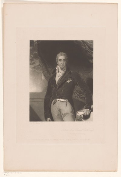 Portret van Roberta Stewarta Robert Lord Viscount Castlereagh / Markiz Londonderry (tytuł na obiekcie) autorstwa John Richardson Jackson