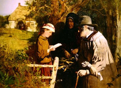 Wieści z dalekiego kraju (olej na płótnie) autorstwa John Ritchie