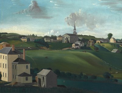 Meetinghouse Hill, Roxbury, Massachusetts, 1799. autorstwa John Ritto Penniman