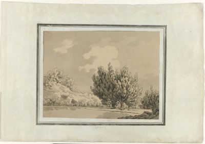 Topola autorstwa John Robert Cozens (signed by artist)