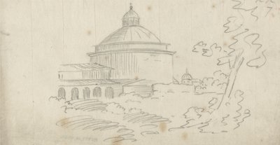 Ariccia (grafit na papierze) autorstwa John Robert Cozens