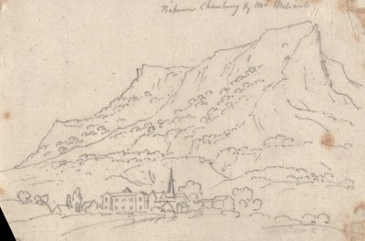 Między Chamberg i Mt. Meliant autorstwa John Robert Cozens