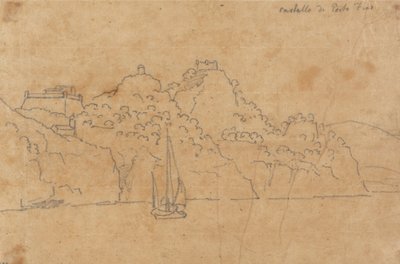 Zamek Portofino autorstwa John Robert Cozens