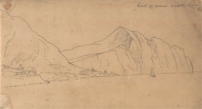 Wybrzeże Genui w kierunku Lerici autorstwa John Robert Cozens