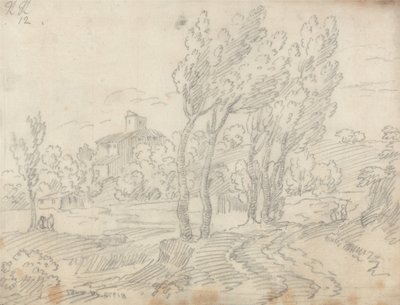 Klasztor Monte Olivetto w pobliżu Florencji autorstwa John Robert Cozens