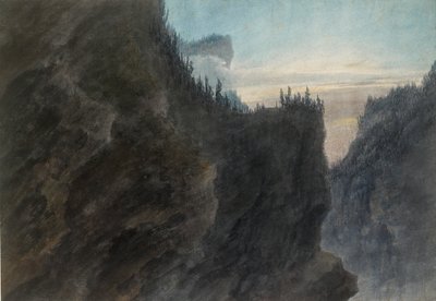 Wejście do Doliny Grande Chartreuse w Dauphine, c1770-1790 autorstwa John Robert Cozens