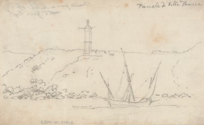 Latarnia Villa Franca autorstwa John Robert Cozens