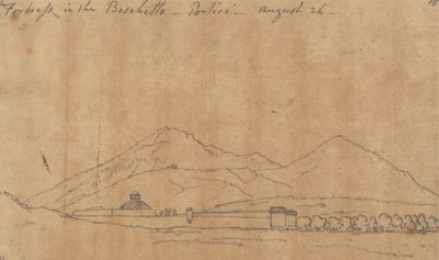 Twierdza w Boschetto, Portici, 26 sierpnia autorstwa John Robert Cozens