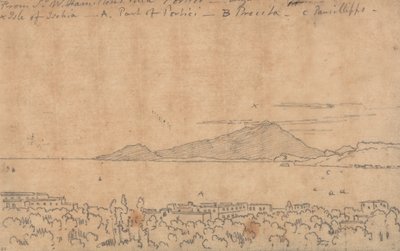Z willi Sir W. Hamiltona w Portici, 12 sierpnia autorstwa John Robert Cozens