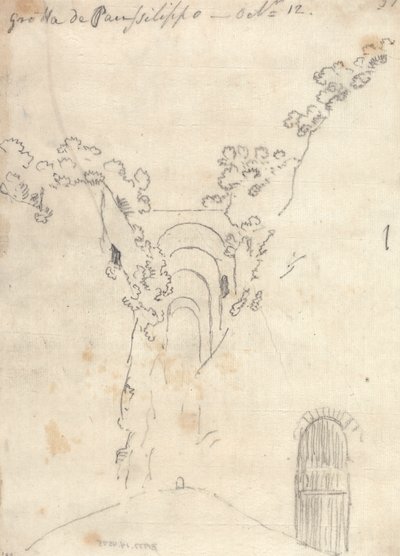 Grota Posillipa autorstwa John Robert Cozens