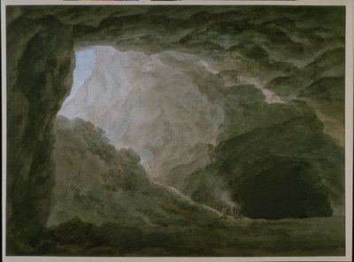 Grota w Kampanii (akwarela na papierze) autorstwa John Robert Cozens