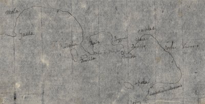 Mapa Zatoki Neapolitańskiej autorstwa John Robert Cozens