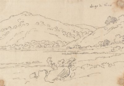 Jezioro Vico autorstwa John Robert Cozens