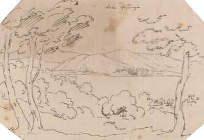 Jezioro Perugia autorstwa John Robert Cozens