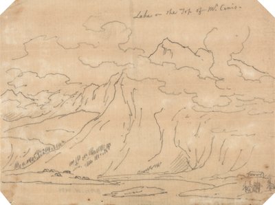 Jezioro na szczycie Mont Cenis autorstwa John Robert Cozens