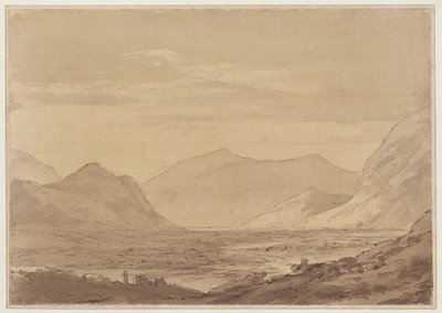 Blisko Chiavenna (pióro i atrament, akwarela na papierze) autorstwa John Robert Cozens
