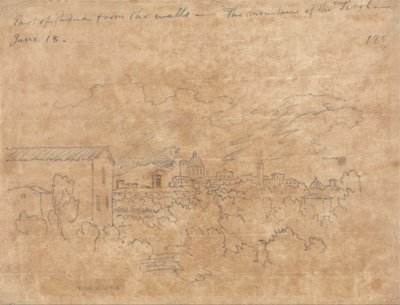 Część Padwy od strony murów autorstwa John Robert Cozens