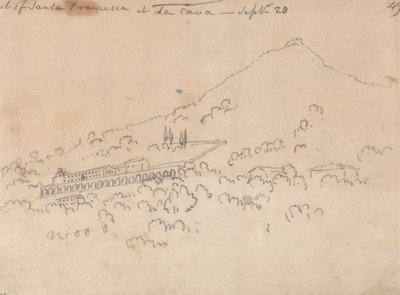 Santa Francesca w La Cava, 20 września autorstwa John Robert Cozens