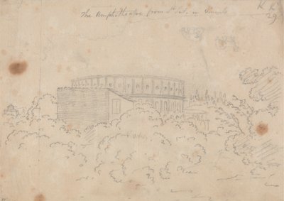 Amfiteatr widziany z S. Pietro in Vinculo autorstwa John Robert Cozens