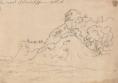 Wybrzeże Posillipo, 16 października autorstwa John Robert Cozens