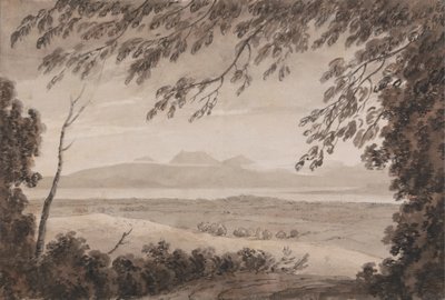 Jezioro Genewskie z kantonu Berno autorstwa John Robert Cozens