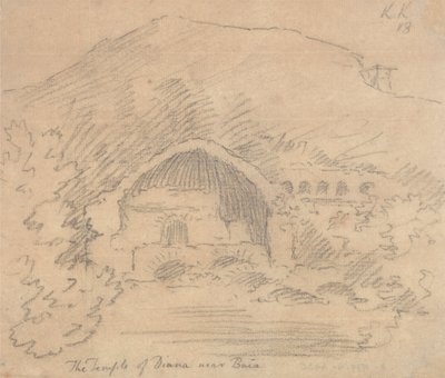 O Templo de Diana perto de Baiapolish autorstwa John Robert Cozens