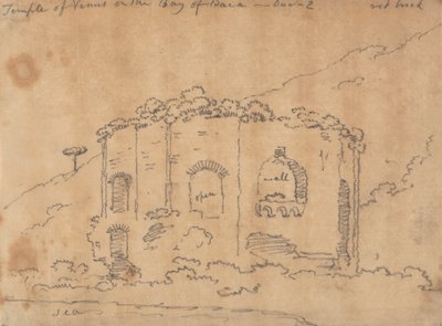 Świątynia Wenus w Zatoce Baia, 2 grudnia autorstwa John Robert Cozens