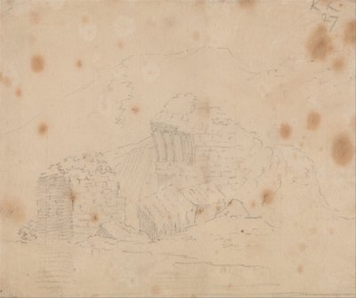 Nieznane ruiny autorstwa John Robert Cozens