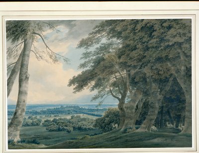 Zamek Windsor od południowego zachodu, ok. 1787-99 (wc na papierze) autorstwa John Robert Cozens