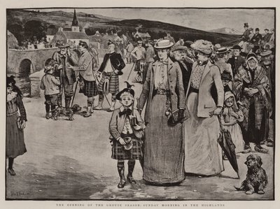 Otwarcie sezonu cietrzewia, niedzielny poranek w górach autorstwa John Robertson Reid