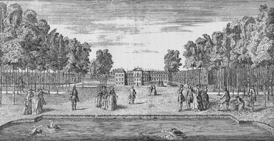 Pałac Kensington w czasach gruzińskich, ok. 1750 1911 autorstwa John Rocque