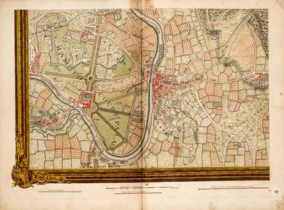 Arkusz 16 z: An exact survey of cities of London and Westminster, the Borough of Southwark, with the country near ten miles round ... autorstwa John Rocque