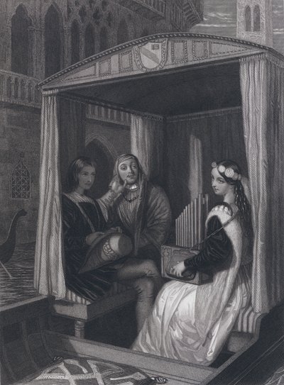 Lady Viola i jej opiekunowie (grafika) autorstwa John Rogers (after) Herbert