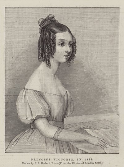 Księżniczka Wiktoria, w 1834 r. autorstwa John Rogers Herbert