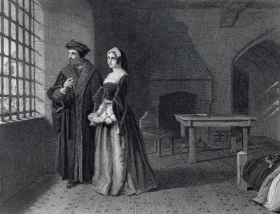 Sir Thomas More (1478-1535) grawerowane przez Outrim autorstwa John Rogers Herbert