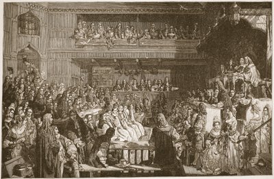 The Acquittal of the Seven Bishops, 1688, ilustracja z 