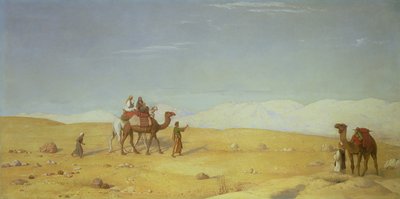 Dolina Mojżesza na pustyni Synaj, 1866 autorstwa John Rogers Herbert